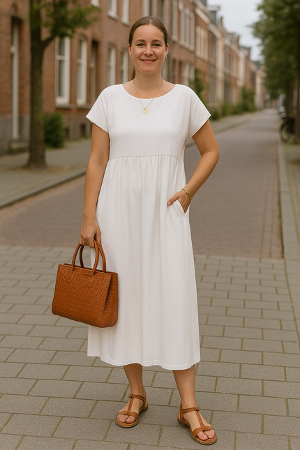 Elegant Maxi Dress with Side Pockets
