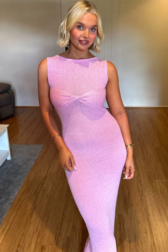 Sleeveless Knit Maxi Dress