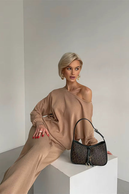 Elegant Loungewear Knitted 2 Piece Set