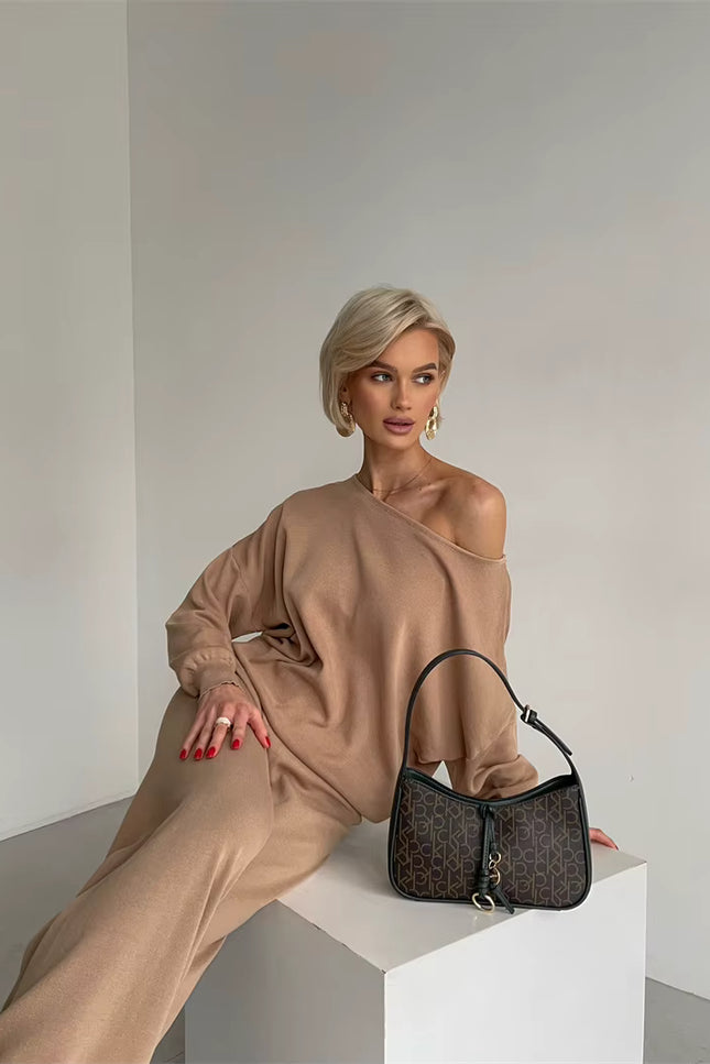 Elegant Loungewear Knitted 2 Piece Set