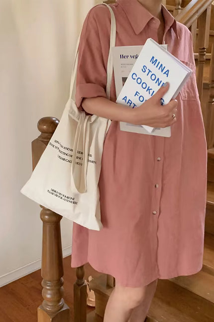 Effortless Loose Fit Shirt Dress