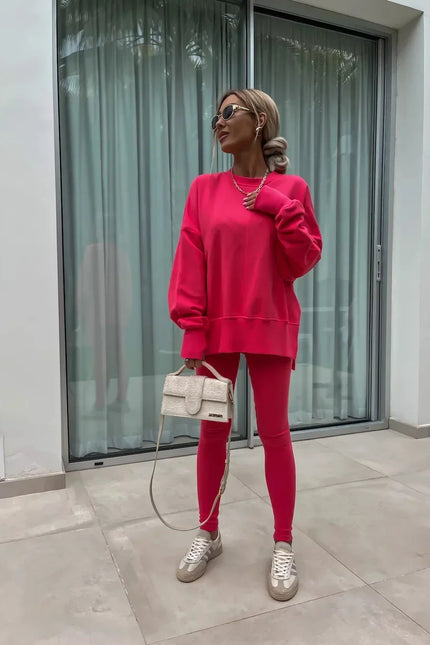<strong>Red - </strong>Bold and confident – the red set makes a statement while keeping the same cozy comfort you’ll love.