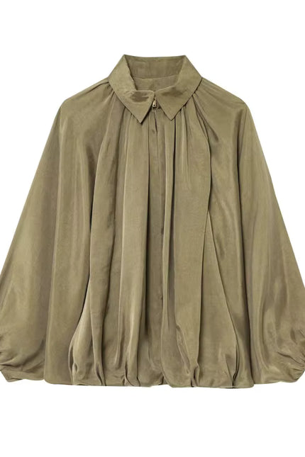 Oversized Pleated Jacket