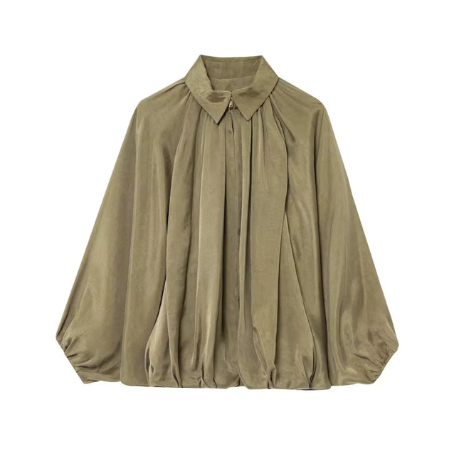 Oversized Pleated Jacket