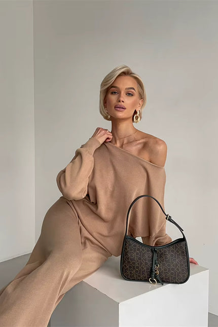 Elegant Loungewear Knitted 2 Piece Set