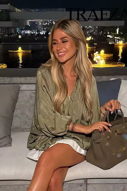 Oversized Pleated Jacket