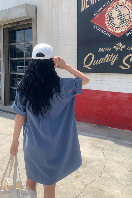 Effortless Loose Fit Shirt Dress