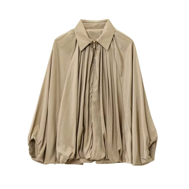 Oversized Pleated Jacket