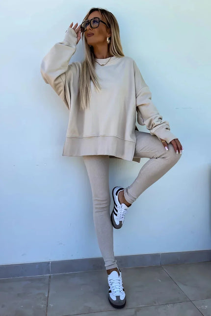 <strong>Beige - </strong>Soft and neutral – the beige set adds a touch of effortless elegance, perfect for a minimal everyday look.