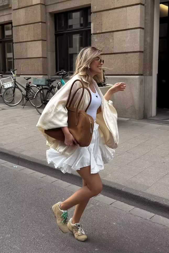 Oversized Pleated Jacket