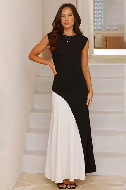 Colorblock Maxi Dress