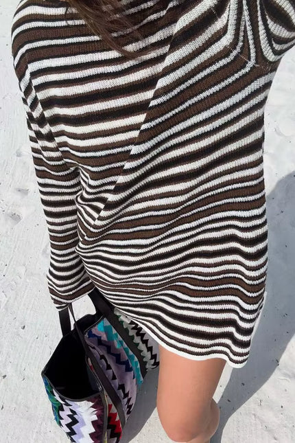 Striped Knit Mini Dress