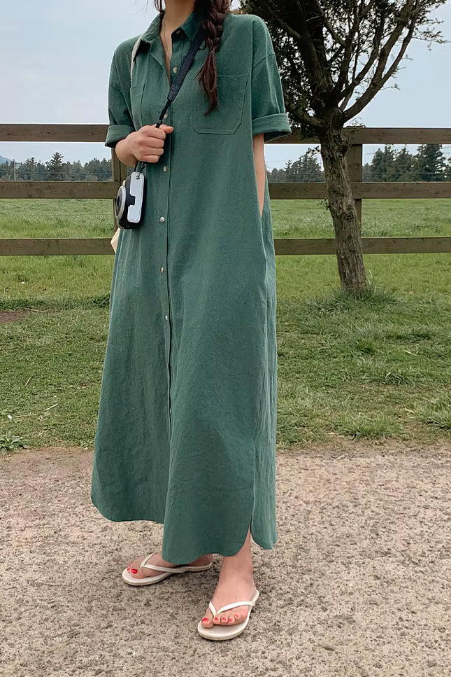 Effortless Loose Fit Shirt Dress