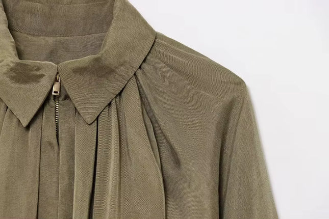 Oversized Pleated Jacket