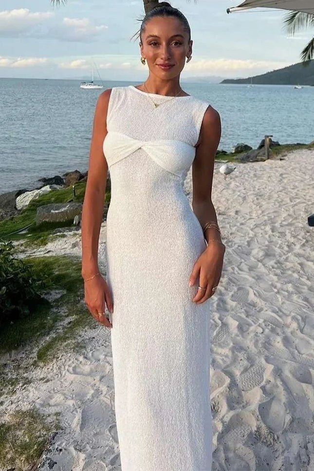 Sleeveless Knit Maxi Dress