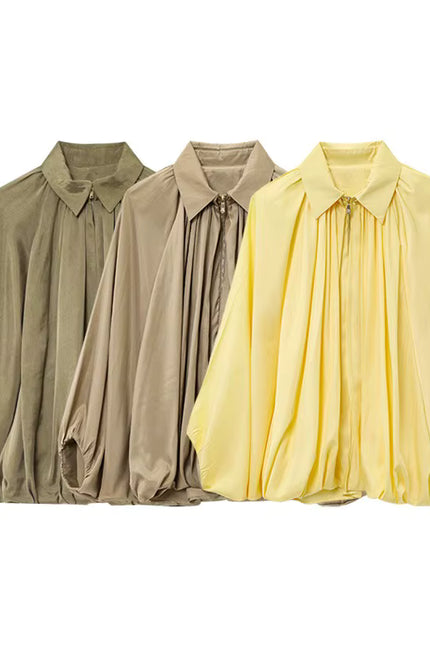 Oversized Pleated Jacket