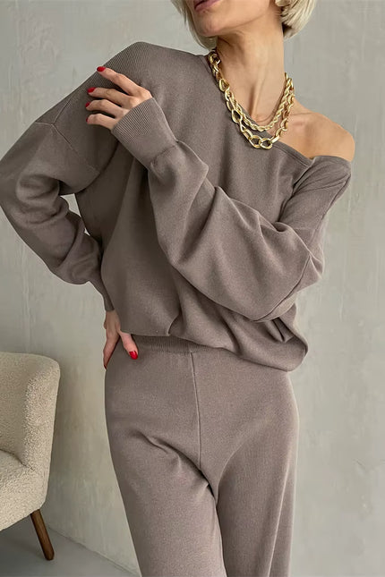 Elegant Loungewear Knitted 2 Piece Set