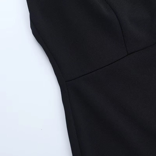 Halter Neck Slit Maxi Dress