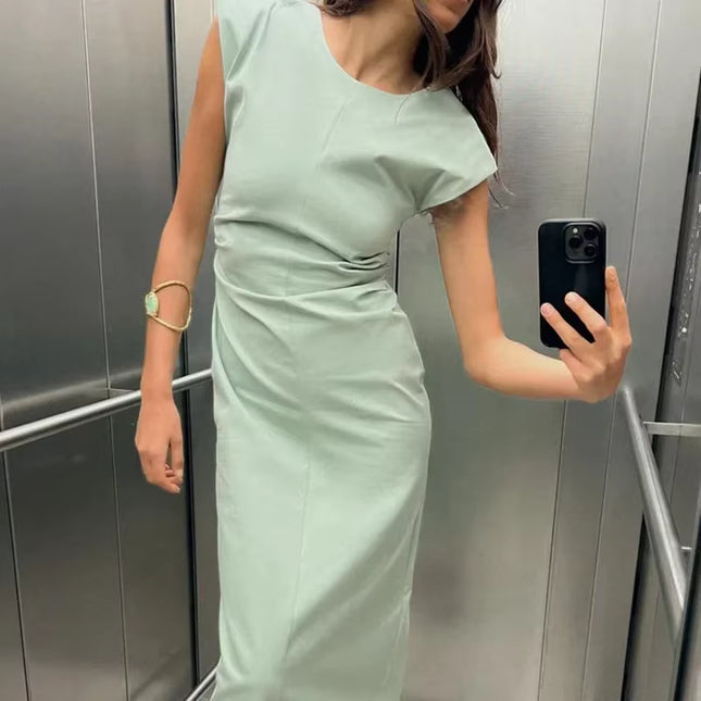 Ruched Midi Dress
