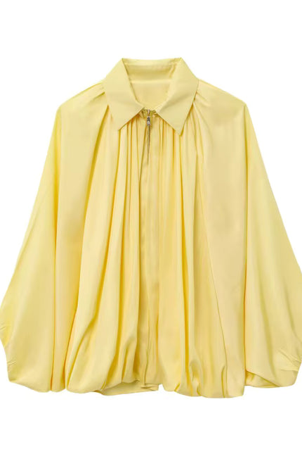Oversized Pleated Jacket