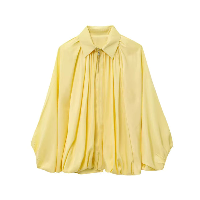 Oversized Pleated Jacket