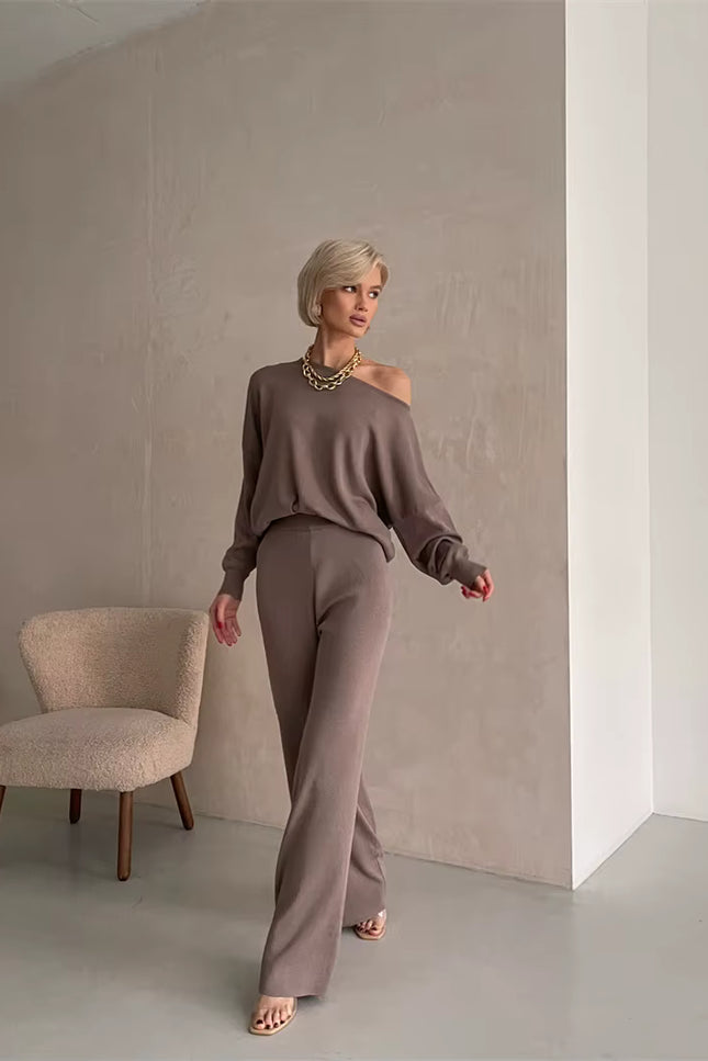 Elegant Loungewear Knitted 2 Piece Set