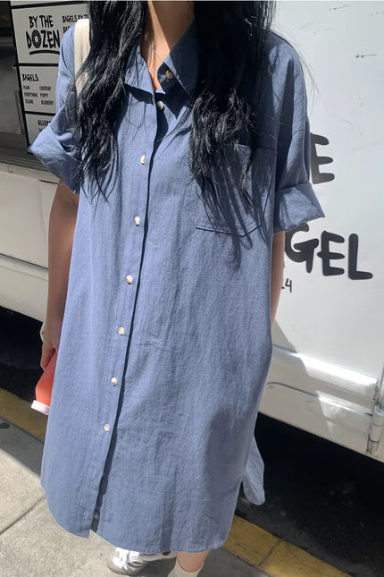 Effortless Loose Fit Shirt Dress