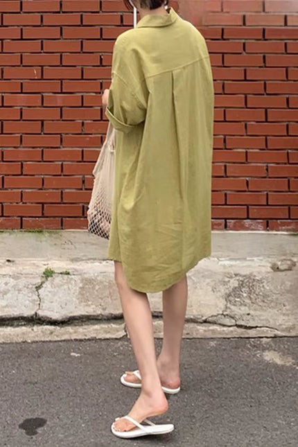 Effortless Loose Fit Shirt Dress