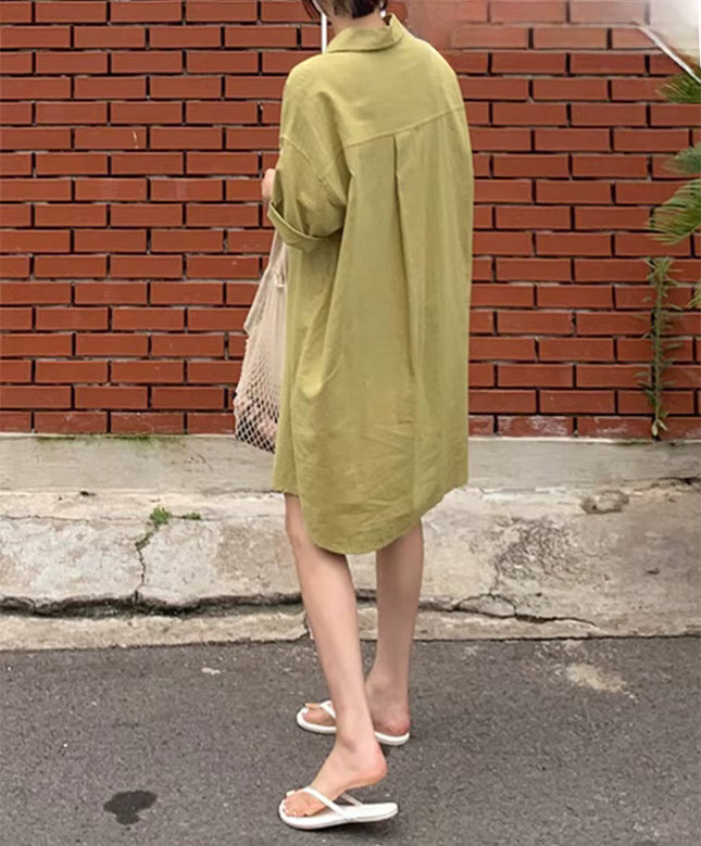 Effortless Loose Fit Shirt Dress