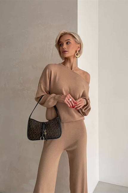 Elegant Loungewear Knitted 2 Piece Set