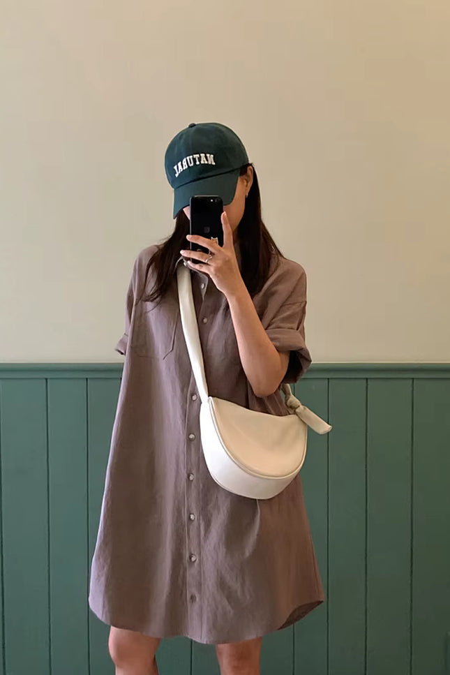 Effortless Loose Fit Shirt Dress