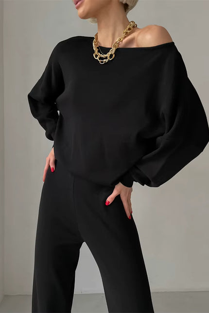 Elegant Loungewear Knitted 2 Piece Set