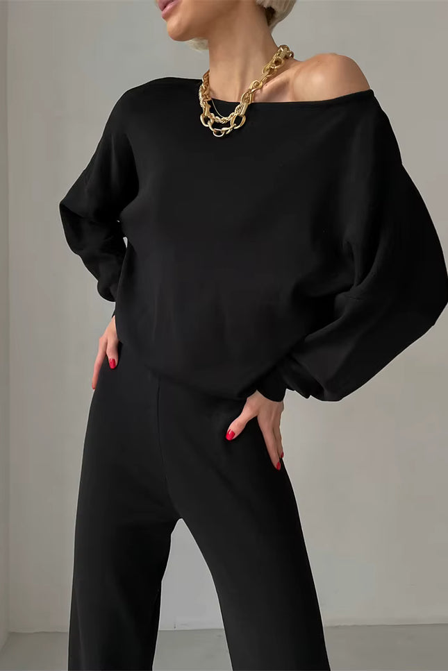 Elegant Loungewear Knitted 2 Piece Set