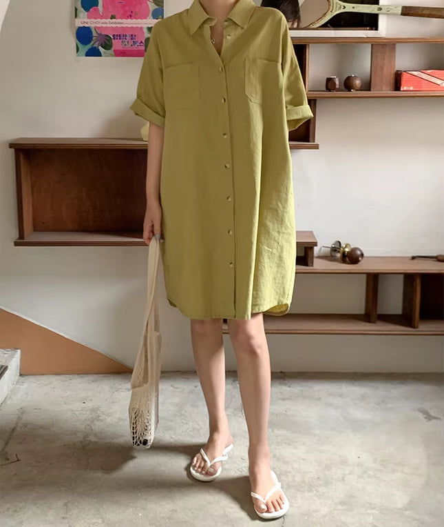 Effortless Loose Fit Shirt Dress