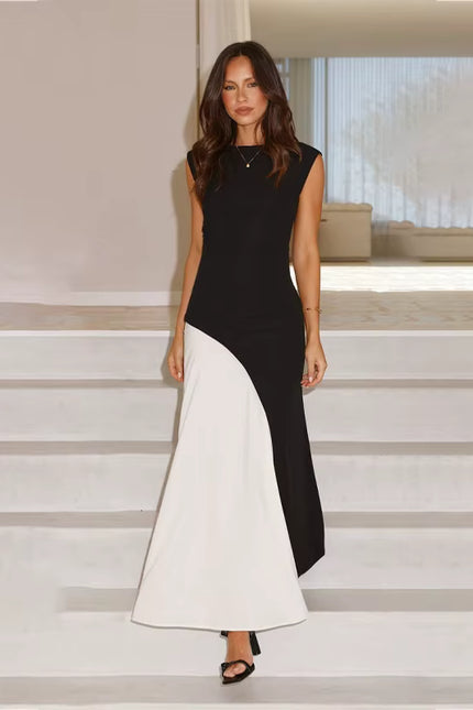 Colorblock Maxi Dress