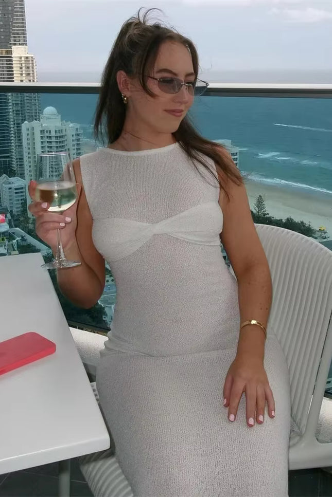 Sleeveless Knit Maxi Dress