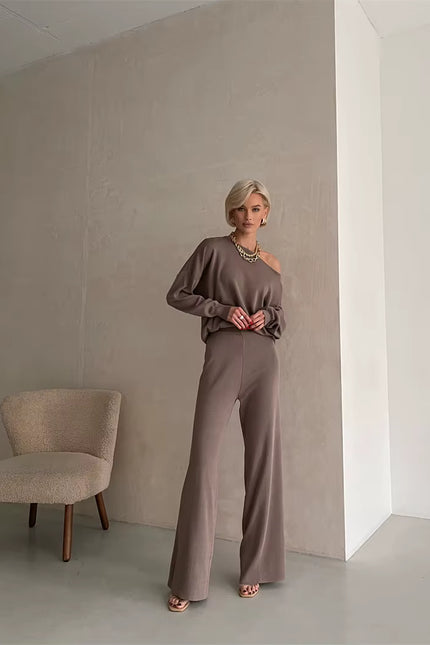 Elegant Loungewear Knitted 2 Piece Set