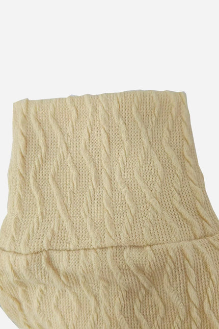 Textured V-Neck A-Line Dress