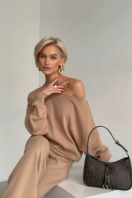 Elegant Loungewear Knitted 2 Piece Set