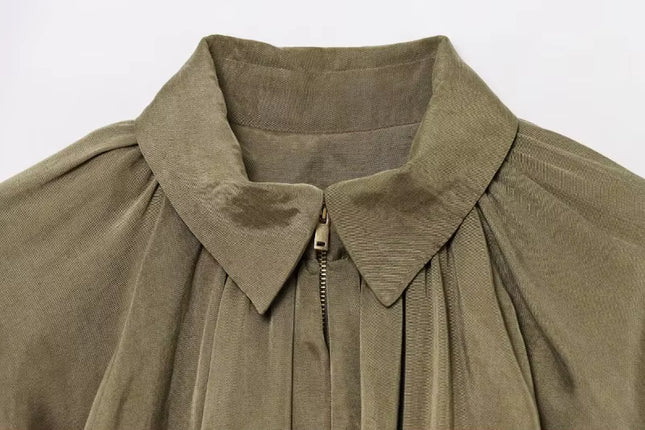 Oversized Pleated Jacket