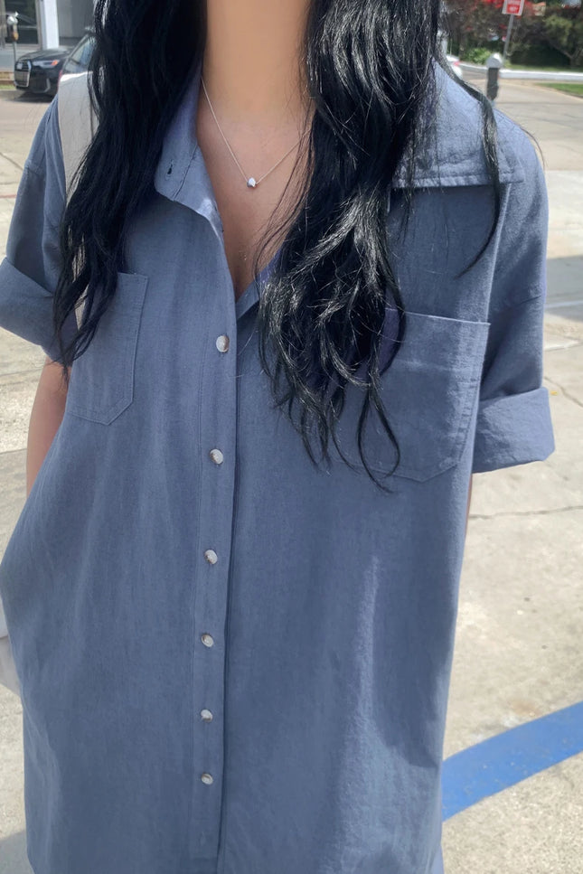 Effortless Loose Fit Shirt Dress