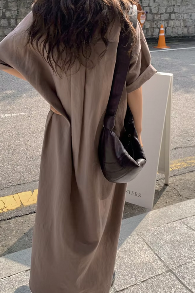 Effortless Loose Fit Shirt Dress