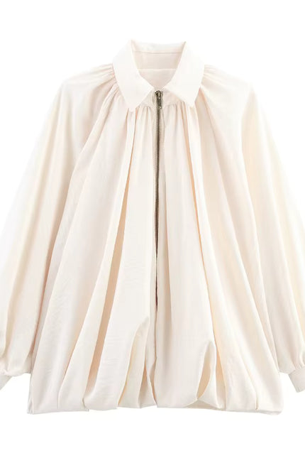 Oversized Pleated Jacket
