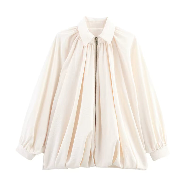 Oversized Pleated Jacket