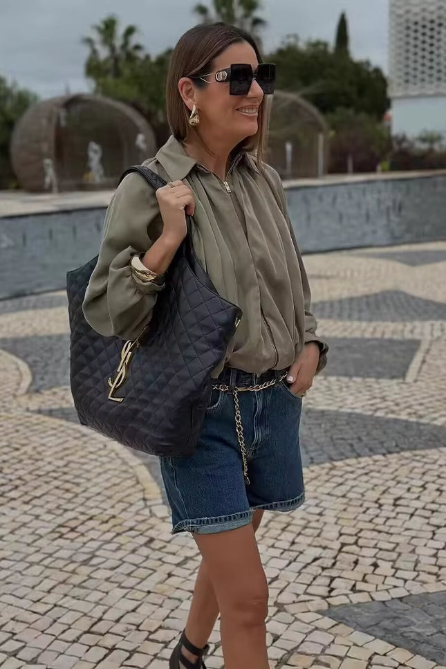 Oversized Pleated Jacket