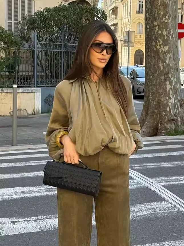 Oversized Pleated Jacket