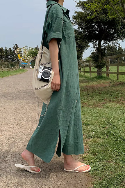 Effortless Loose Fit Shirt Dress