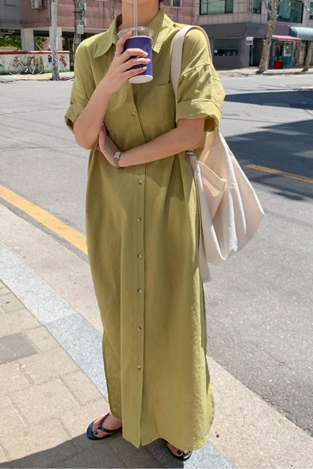 Effortless Loose Fit Shirt Dress