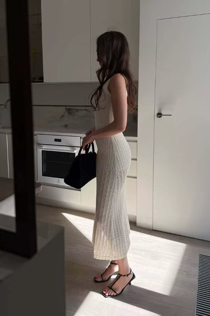 Knit Sleeveless Midi Dress
