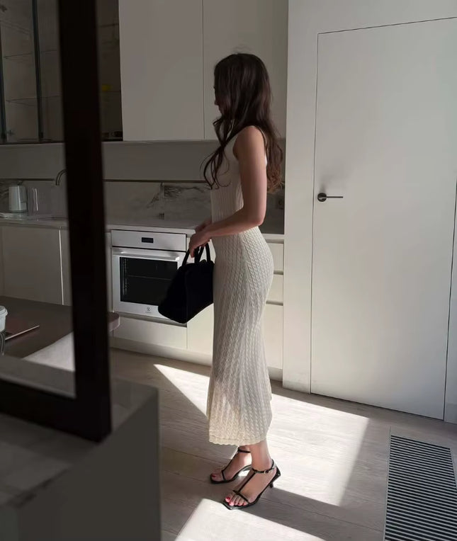 Knit Sleeveless Midi Dress